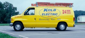 A Kolb Electric service van