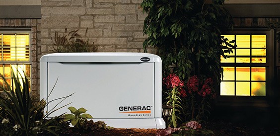 generac generator staged for maintenance 